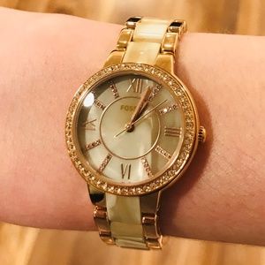 Fossil Women's Virginia Rose-Gold Fashion Watch